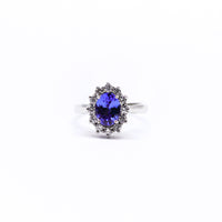 ANILLO TANSANITA PRINCESA DIANA