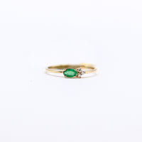 ANILLO ESMERALDA 3 BRILLANTE