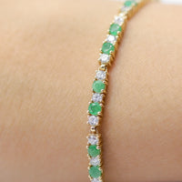 PULSERA ESMERALDAS CON CIR