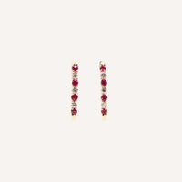 ARETE RUBIE CON DIAMANTE