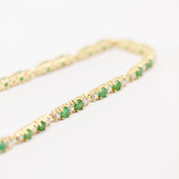 PULSERA ESMERALDAS CON CIR