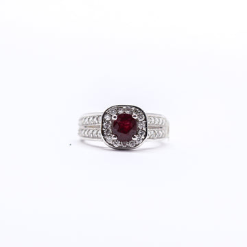 ANILLO RUBI CON BRILL