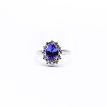 ANILLO TANSANITA PRINCESA DIANA