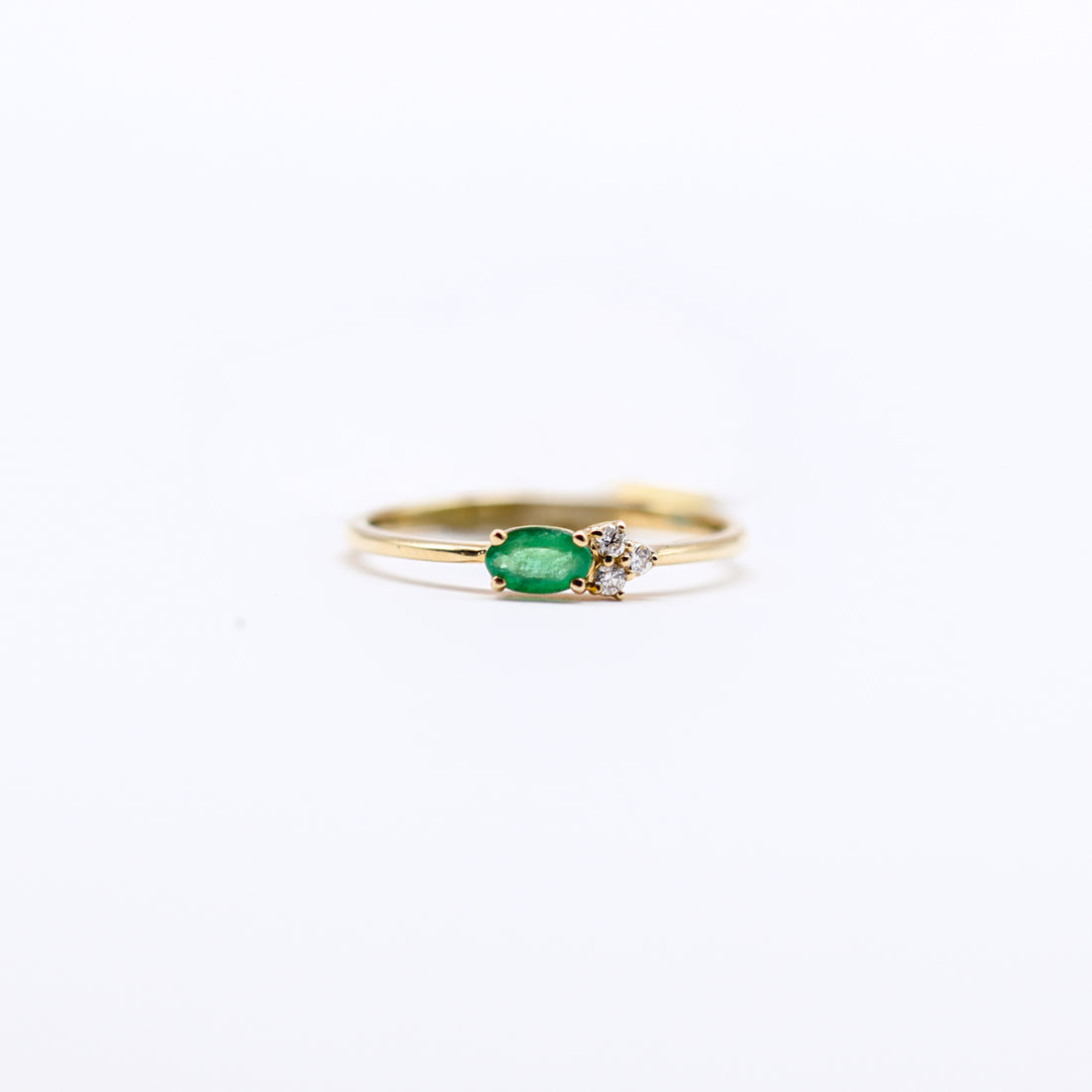 ANILLO ESMERALDA 3 BRILLANTE