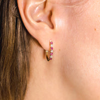 ARETE RUBIE CON DIAMANTE