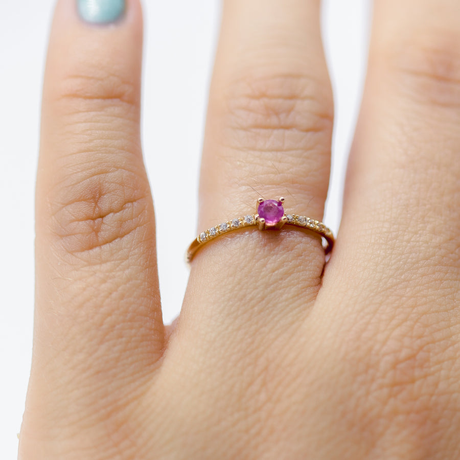 ANILLO RUBI CON CIRC