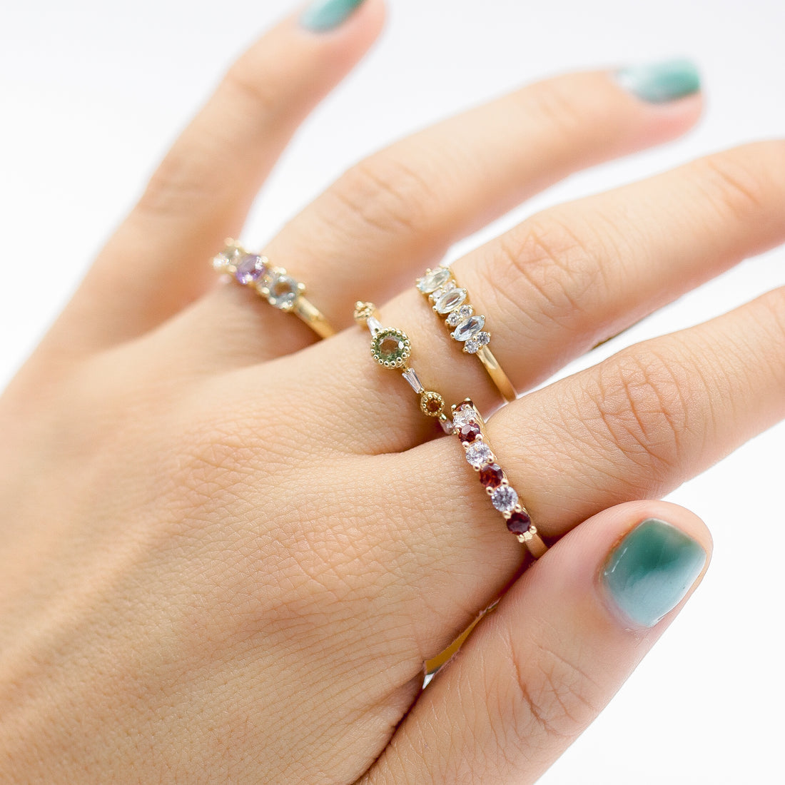 ANILLO PERIDOTY CITRINA