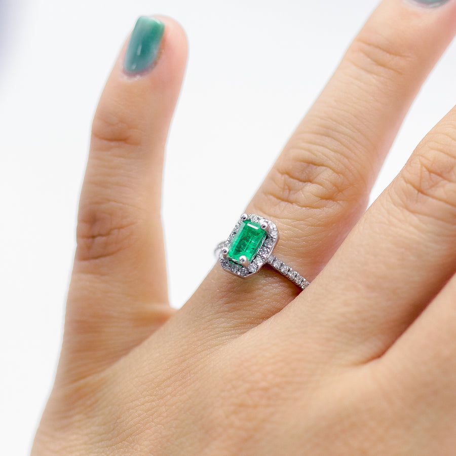 ANILLO ESMERALDA CORTE ESMERALDA