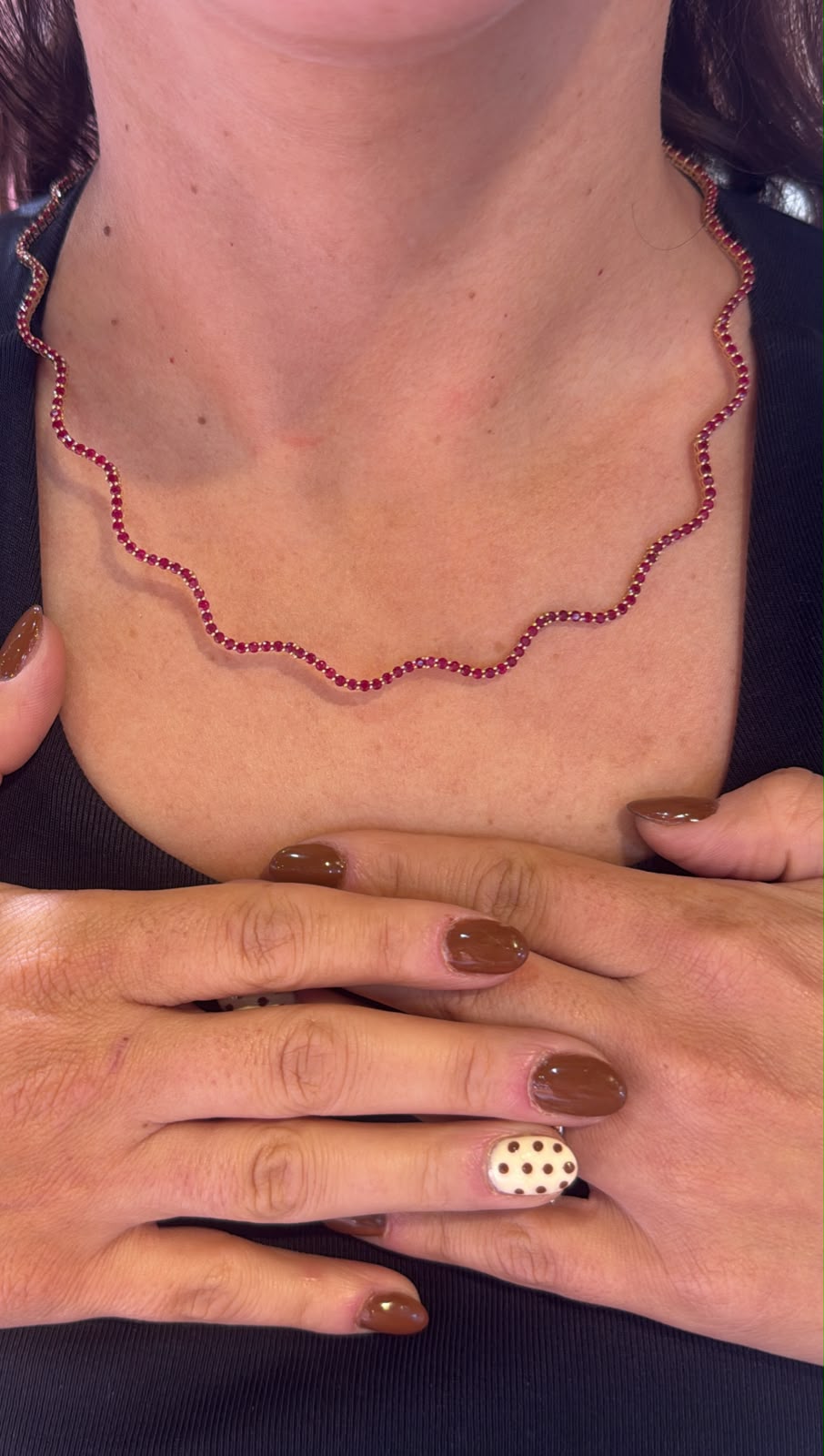 Collar Wavy de Rubíes | Expo Miami, vista 2