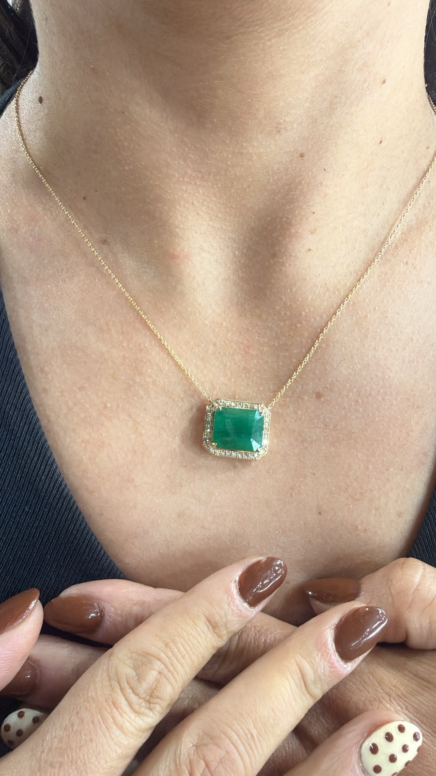 Collar con Esmeralda Rectangular 7.30 ct | Expo Miami, foto 1
