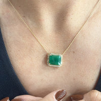 Collar con Esmeralda Rectangular 7.30 ct | Expo Miami, foto 1