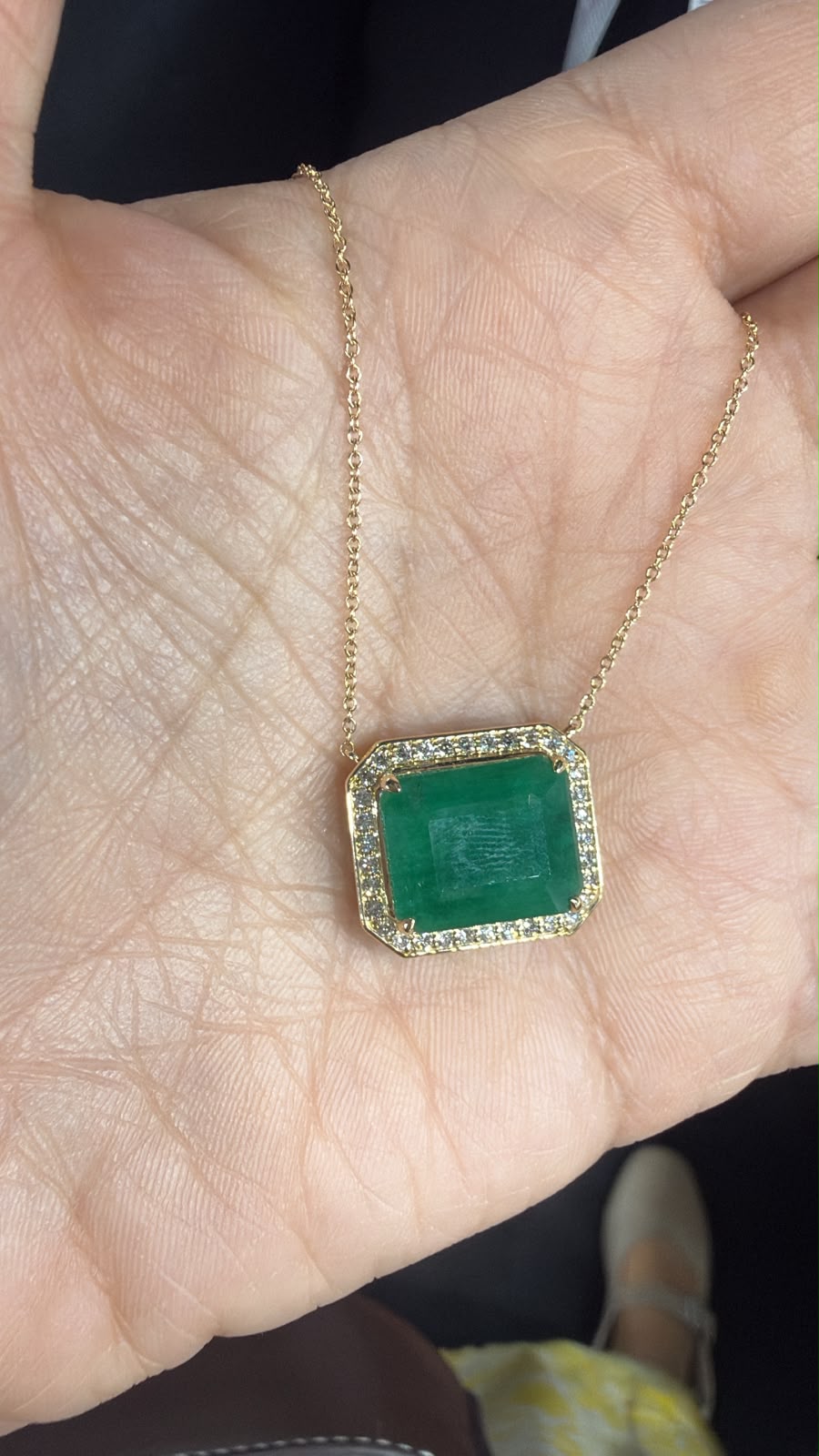 Collar con Esmeralda Rectangular 7.30 ct | Expo Miami, foto 2