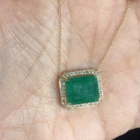 Collar con Esmeralda Rectangular 7.30 ct | Expo Miami, foto 2
