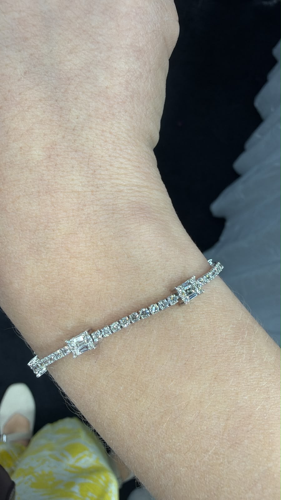 Pulsera Tennis Diamante Natural Oro 14K | Expo Miami, foto 2