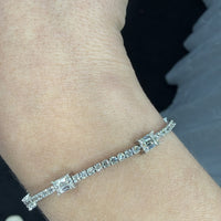 Pulsera Tennis Diamante Natural Oro 14K | Expo Miami, foto 2