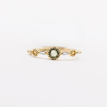 ANILLO PERIDOTY CITRINA